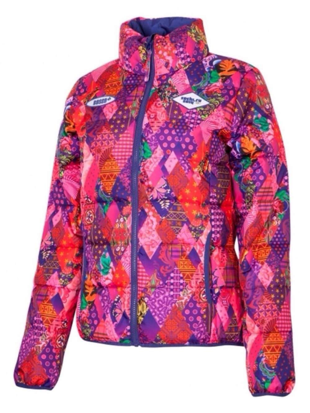 RARE Bosco Sochi 2014 Russia Olympics Quilted Down Puffer Unique Jacket